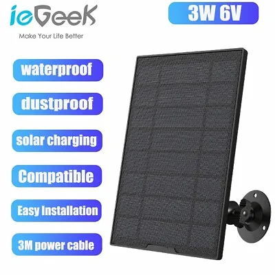 IeGeek Type-C Port Solar Panel For Outdoor Security Camera Home Battery CCTV Cam • $22.49