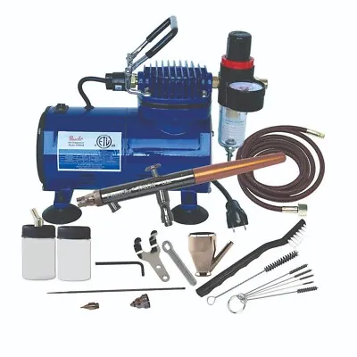 TS-100D Paasche Talon Airbrush System: TS-3AS D500SR Compressor & Cleaning Kit • $235