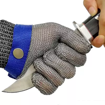  A9 Cut Resistant Glove Stainless Steel Mesh Metal Glove Food Grade For Kitche • $21.60