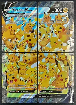 $3.99 • Buy Pokemon Celebrations 25th Anniversary Pikachu V-Union Promo Set 4 Card M/NM
