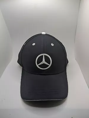 Men's Cap Hat Baseball Adjustable Mercedes Benz Black/White NWOT • $8.99