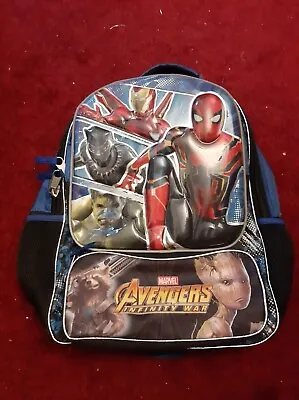 Marvel Avengers Assemble Backpack School Bag Rucksack Lots Of Pockets Moulded • £9.99