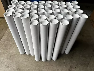 Cardboard Poster Tubes • 24 Total • Blueprints • Artwork • Shipping • 19x2 Inch • $42