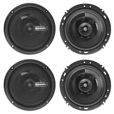 (4) Memphis Audio PRX602 6.5  100 Watt Car Speakers W/PEI Dome Pivot Tweeters • $134.95