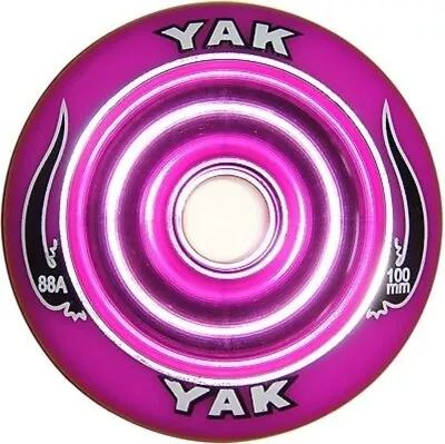 YAK SCAT FULL Metal Core Scooter Wheel 100mm X 88a  PURPLE • $14.99