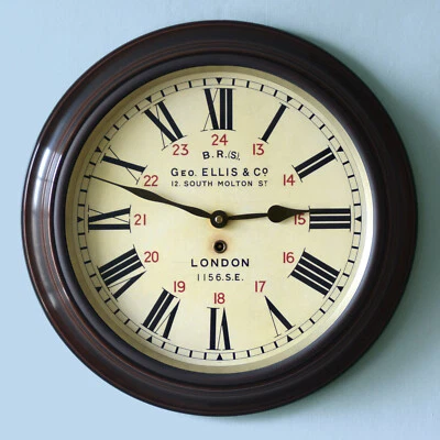£58.85 • Buy Railway Station 16  Large Wall Clock British Rail South  Full-size Quality Repro