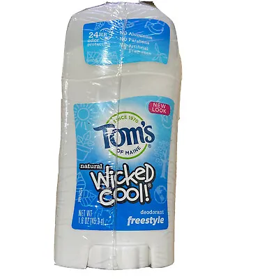 Tom's Of Maine Aluminum-Free Wicked Cool Natural Deodorant Freestyle 1.6 Oz (3) • $20.10
