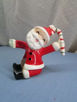 Vintage 1957 Christmas Napco Santa Claus Figurine Candle Hugger Climber • $9.99