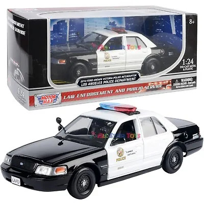 2010 Ford Crown Victoria 1/24 LAPD Los Angeles Police Department Motormax 76946 • $20.99