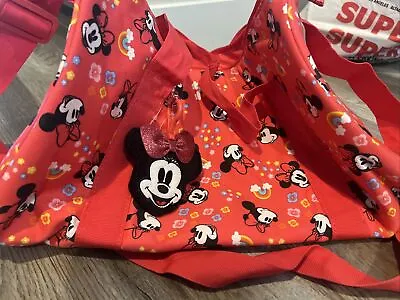 Disney Store Minnie Mouse Ballet Bag Girls Dance Duffel Weekender Red Tote • $36.99
