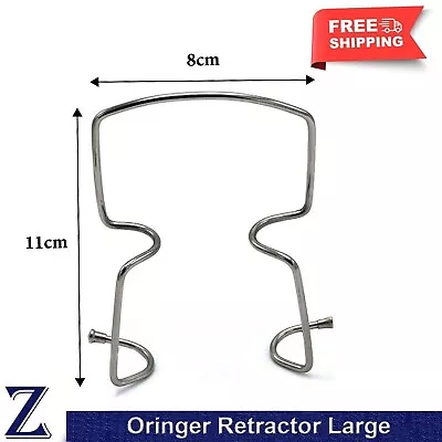 Cheek & Lip Metal Wire Large Oringer Retractor Dental Self Retaining Instruments • £9.29