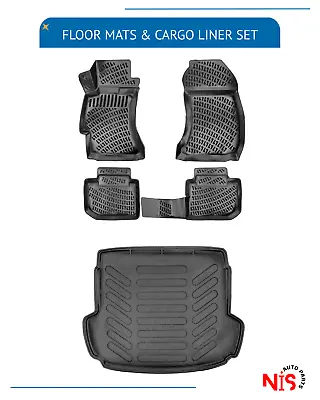 Floor Mats And Cargo Trunk Liner SET For Subaru Forester 2009-2013 3D Molded • $120