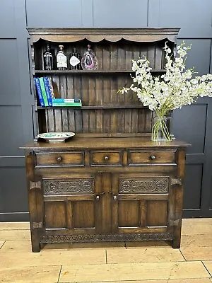 Oak Welsh Dresser / Kitchen Dresser / Vintage Dresser / Oak Cupboard / Rustic • £355.50