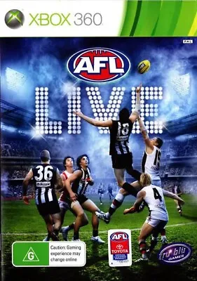 AFL Live Microsoft Xbox 360 PAL Game Complete With Manual -Aussie Rules Football • $7.95