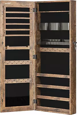 SONGMICS Jewelry Cabinet Armoire Lockable Wall-Mounted Storage Organizer Unit W • $140.72