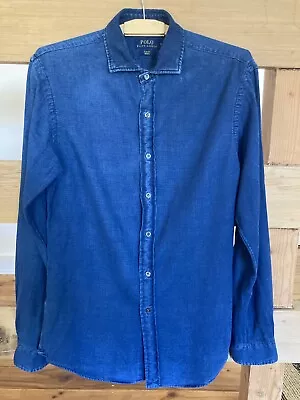 Ralph Lauren Mens Denim Chambray Dress Shirt M • $30