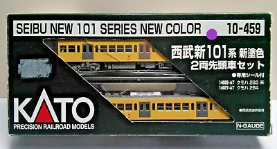 ** DCC FITTED ** KATO N Gauge Seibu New 101 System Shin'nurishoku 2-Car Set • £75