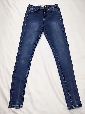 Mudd FLX Stretch High Rise Jean Jegging Womens Size 3 Blue Jeans Skinny • $13.94