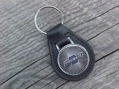 Chevrolet Bowtie Leather Key Fob Vintage Nos Custom-made Brilliant Keychain • $15