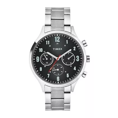 Timex Chronograph Analog Black Dial Men's Watch -TWHG03SMU04 • $89.99