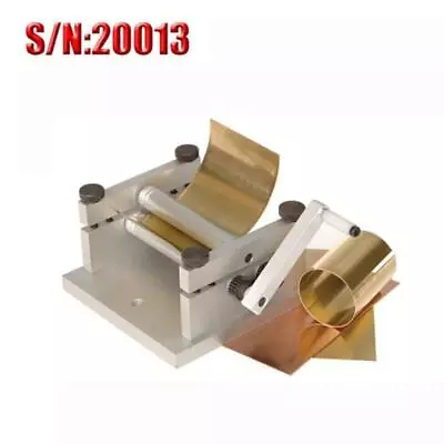 Manual Plate Rolling Machine Soft Metal/Tube Sheet Bending Machine S/N: 20013 • $150.99