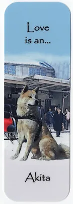 Japanese Akita Dog Beautiful Dog Bookmark Same Image Both Sides Great Gift • £2.50