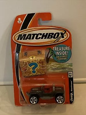 2005 Matchbox Treasure Chest Package Jeep Hurricane #43 • $5