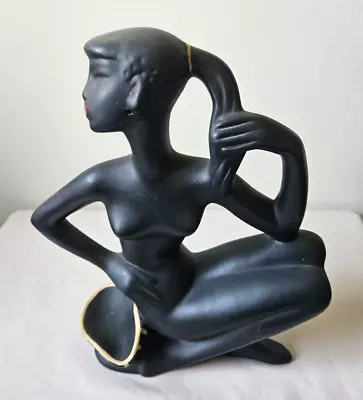 Original Australian Barsony Black Lady Lamp Figure • $175