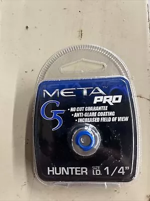 G5 Outdoors META Pro Peep Sight Hunter 1/4  Blue For Compound Hunting Now • $12.13