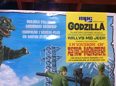 MPC 1/25 Scale Godzilla Willys MB Jeep Model Kit • $32.75