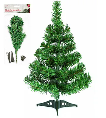 £4.45 • Buy Mini Christmas Tree Xmas Artificial Traditional Pine Small With Stand 1.8ft 45cm