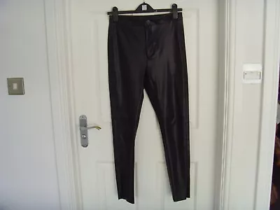 Zara Faux Leather Trousers Size Small • £5