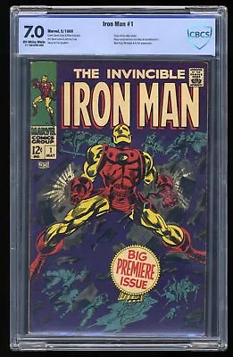 Iron Man (1968) #1 CBCS FN/VF 7.0 Origin Retold! Stan Lee! Marvel 1968 • $899