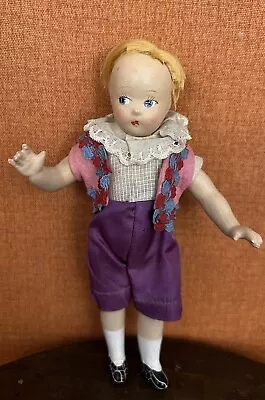 Vintage Madame Alexander Composition Tiny Little Betty Doll In Tagged Outfit 7  • $24.99