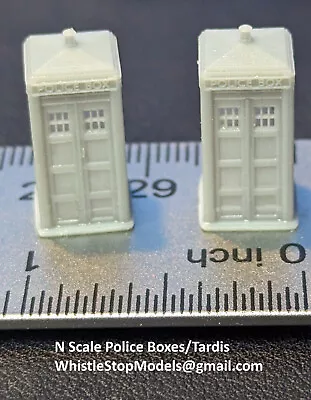 N Scale Set Of 2 Police Box Or Tardis N1075 • $5