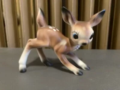 Vintage MidCentury Anthropomorphic Kitschy Deer Fawn Japan Big Eyes SEE PHOTOS!! • $30