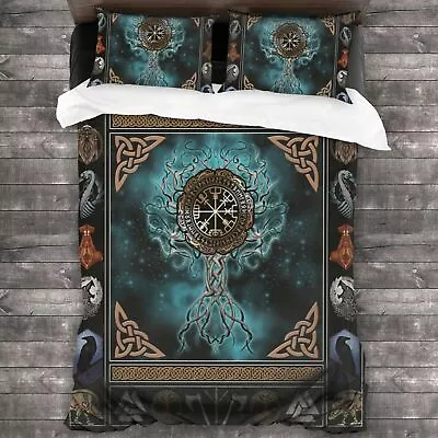 Norse Mythology Viking Duvet/Quilt/Doona Cover Single/Double/Queen/King Bed Set • $69