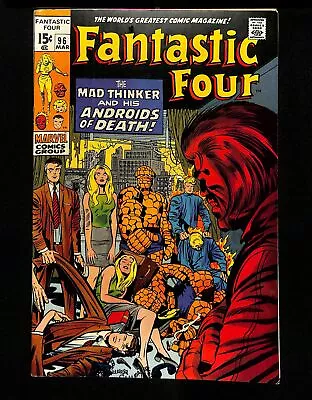 Fantastic Four #96 Mad Thinker Appearance! Jack Kirby Art Stan Lee! Marvel 1970 • $0.99