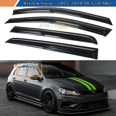 For 2015-2019 VW MK7 Golf7 R GTI Wavy Mugen Style Window Visors Rain Guards • $29.99