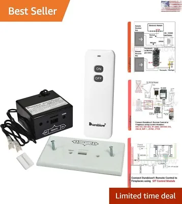 Wireless Gas Fireplace Remote Control Kit - Easy On/Off - Millivolt Valve • $149.97