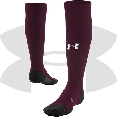 Under Armour UA Team Cushioned Over The Calf Baseball Softball Socks 1367822 • $13.99