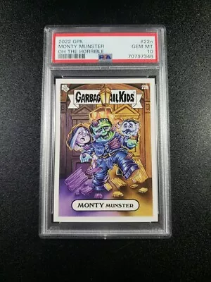 PSA 10 Monty Munsters Herman Munster Fred Gwynne Spoof Garbage Pail Kids Card • $44.22