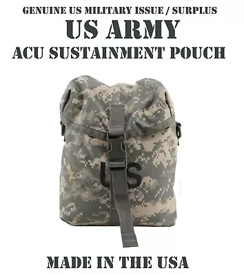 $14.95 • Buy Us Military Army Issue Sustainment Pouch Acu Camo Molle Main Pack Ruck Backpack