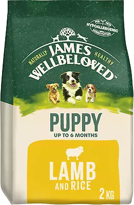 £13.63 • Buy James Wellbeloved Puppy Lamb And Rice 2 Kg Bag, Hypoallergenic Dry Dog Food
