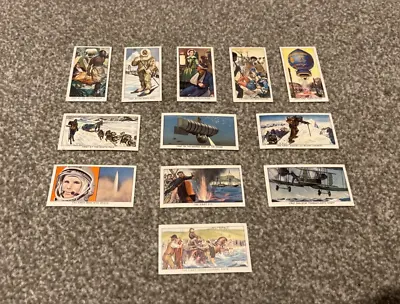 Kelloggs Famous Firsts 1963 Trade Cards  (full Sets Of 12) Excellent Condition • £2.99