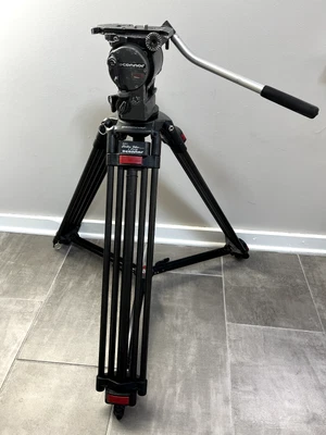 OConnor Ultimate 1030B Fluid Head + 25L Carbon Fiber Tripod Floor Spreader • $4250