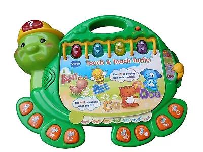 VTech Touch And Teach Turtle Educational Learning Toy ABC's Music Reading • $9.99