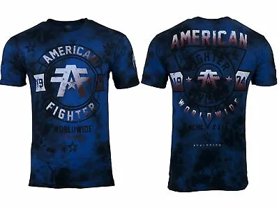 AMERICAN FIGHTER Men's T-Shirt SILVER LAKE Athletic Multicolor Biker MMA S-5XL • $26.95