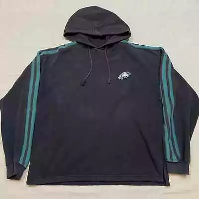 Vintage 90s Logo Athletic Philadelphia Eagles Hoodie Sweatshirt M NFL Pullover • $50
