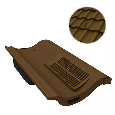 £43.99 • Buy Brown Single Pantile Roof Tile Vent, Marley Anglia, Redland & Sandtoft